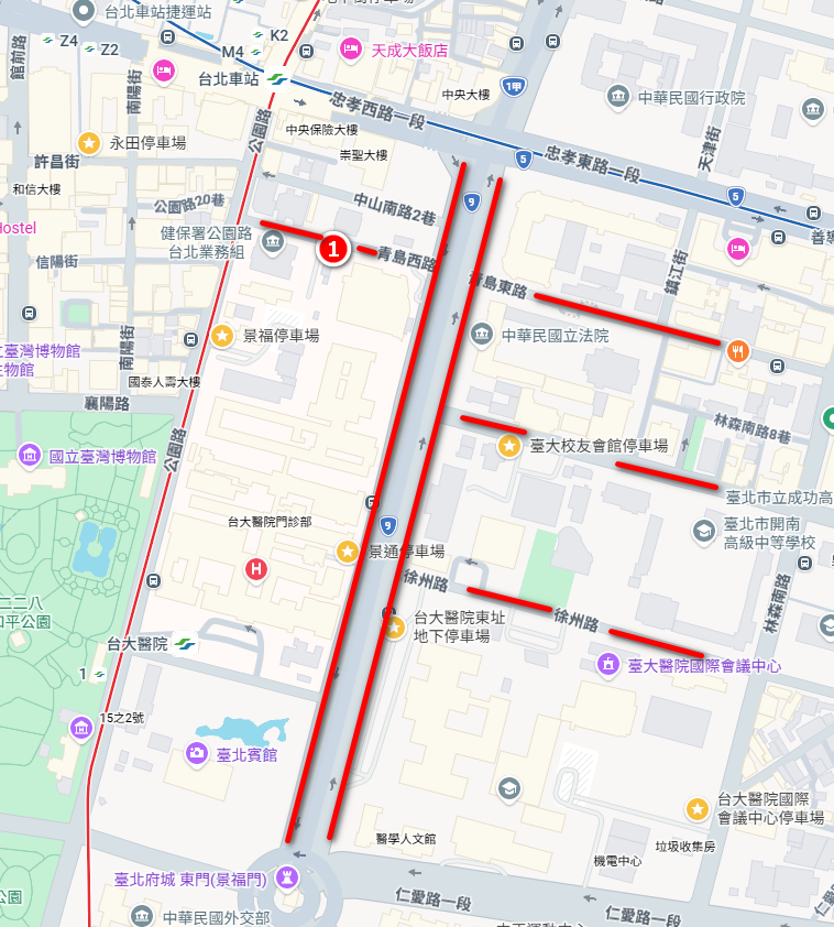 台大醫院停車場(總院,西址,東址)|停車費用|汽車機車停車|醫院交通地圖 - 16